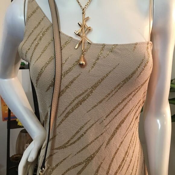 New! Tiger Pattern Open back maxi w/side slit - Picture 3 of 11